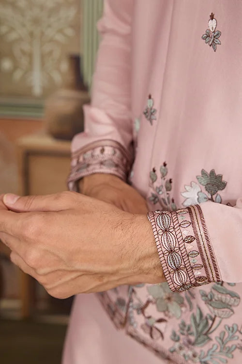 Embroidered Kurta Pajama with Koti