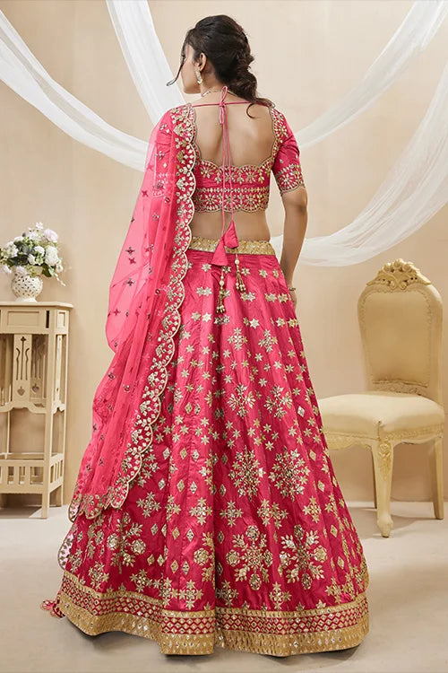 Red Zari Lehenga