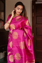 Banarasi Pink Wedding Saree