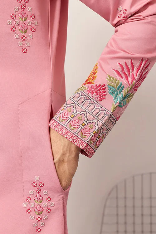 Stylish Pink Kurta Mens Wear