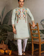 Pista Color Wedding Special Kurta Design for Mens Wear