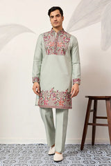 Pista Green Kurta Pant Set