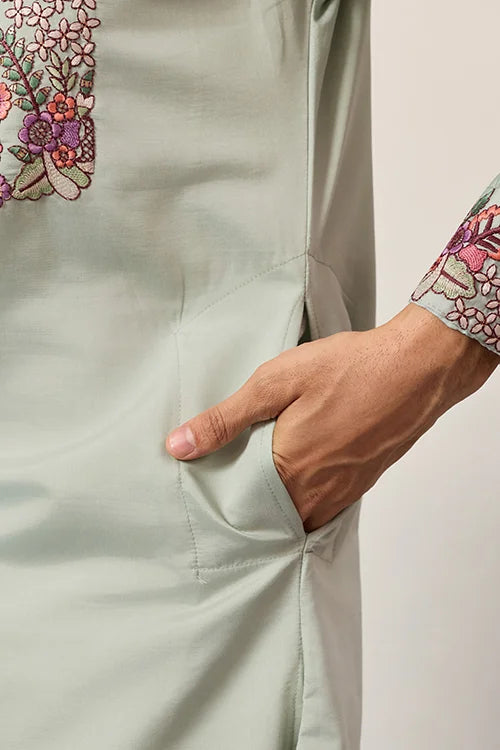 Pista Green Kurta Set