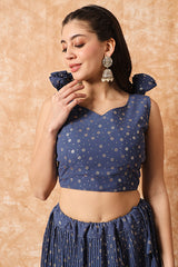 Foil Lehenga choli