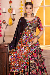 Black Navratri Chaniya Choli