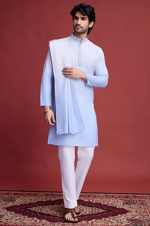 Premium Rayon Mirror Work Kurta Set