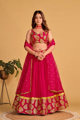 Pretty Pink Designer Lehenga Choli