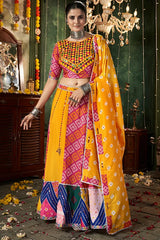 Yellow chaniya choli for navratri