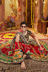 Maroon Cotton Chaniya Choli