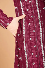 Maroon Wedding Kurta