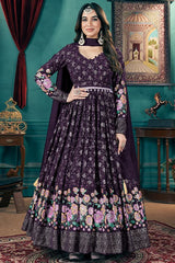 Designer Gown With Dupatta