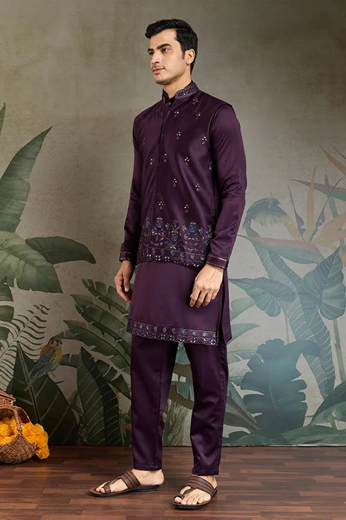 Purple Kurta