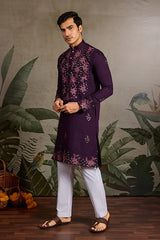 Mirror Work Kurta Set for Mens Wear