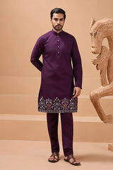 Designer Purple Kurta Set
