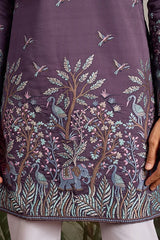 Purple Color Kurta for Mens
