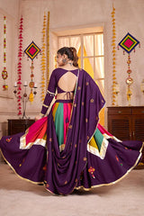 Navratri Purple Chaniya Choli Set