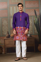 Purple Festival Wear Kurta