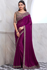 Awesome Party Wear Saree With Fancy Blouse