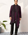 Purple Wedding Special Kurta with Dupatta for Mens Wear