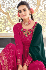Embroidered Kurta Palazzo Set