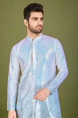 Men’s Ombre Blue Kurta