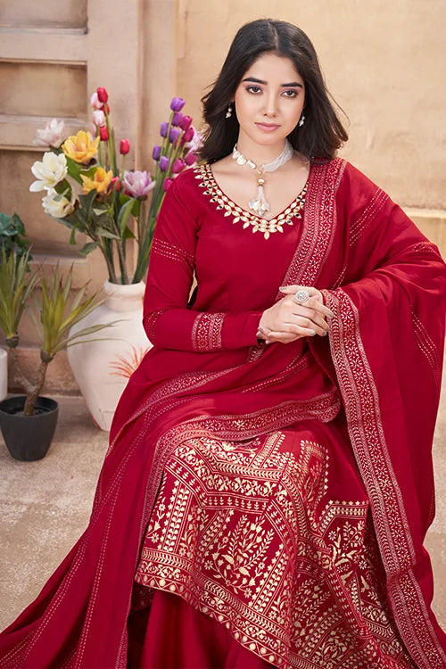 Red Salwar Suit