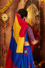 Royal blue Chaniya for Navratri