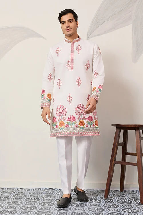 Royal Prince White Kurta Outfit