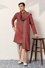 Orange Kurta with Dupatta