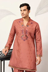 Orange Kurta Pant Set