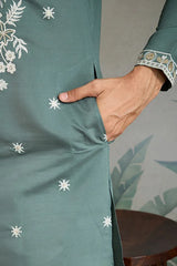 Embroidered Kurta for Men