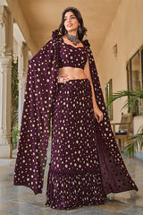 Crush Pattern Lehenga Choli