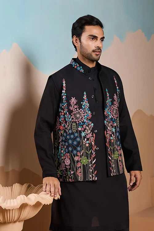 Magic Black Kurta Set