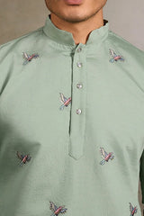 Pista Green Wedding Kurta 