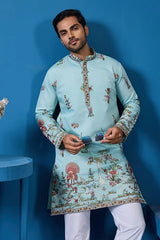 Sky Blue Kurta for Men