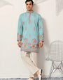 Sky Look Embroidered Work Ready made Mens Wear Kurta