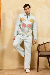 Sky Velvet Jacket and Pant