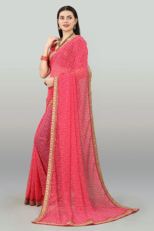 BEAUTIFUL PINK SAREE
