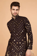 Brown Traditional Men's Kurta