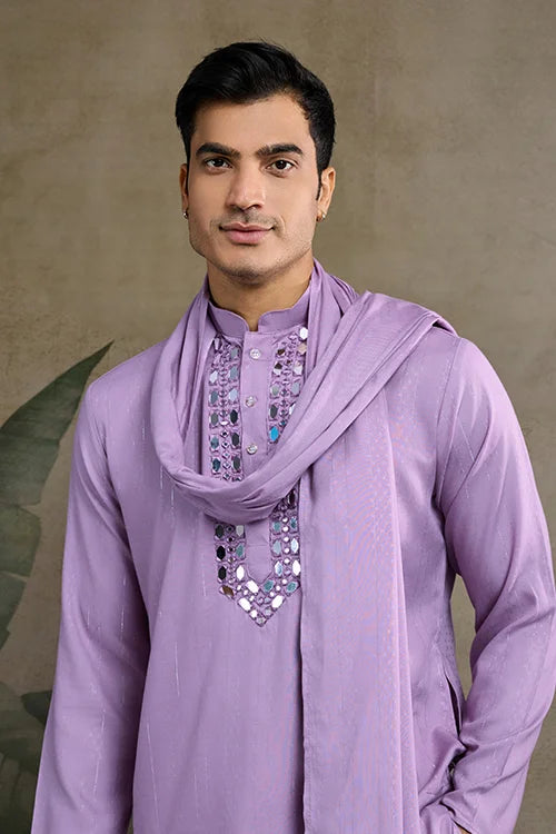 Dusty Pink Men's Ethnic Wear