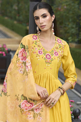 Yellow festive kurti


