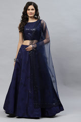 Navy Lehenga Choli Collection