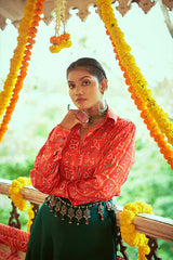Navratri Crop-Top Skirt