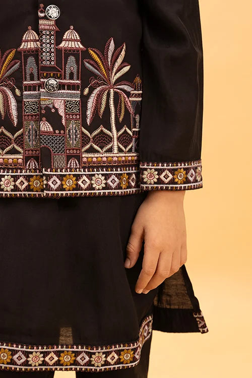Boys Premium Koti Kurta Set