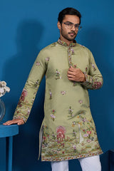 Traditional Green Kurta for Men