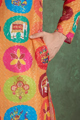Traditional Multi Color Kurta for Men's Wear