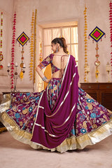 Traditional Purple Navratri Chaniya Choli