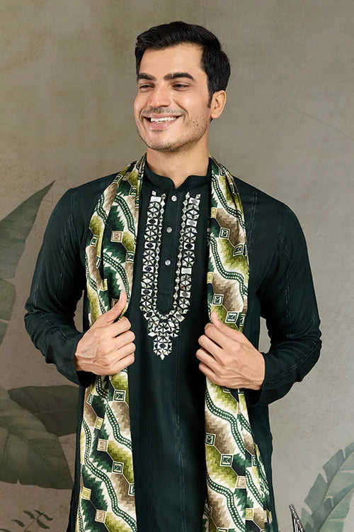 Green Kurta with Dupatta