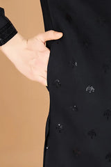 Black Thread Work Men's Kurta