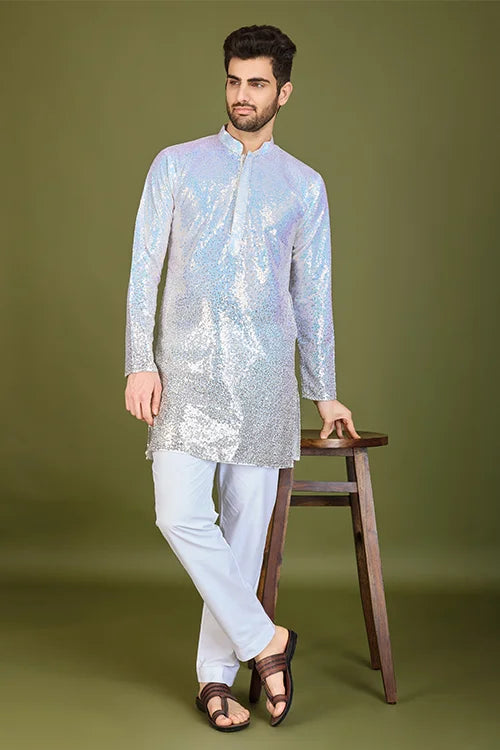 Ombre Yellow Designer Men's Kurta